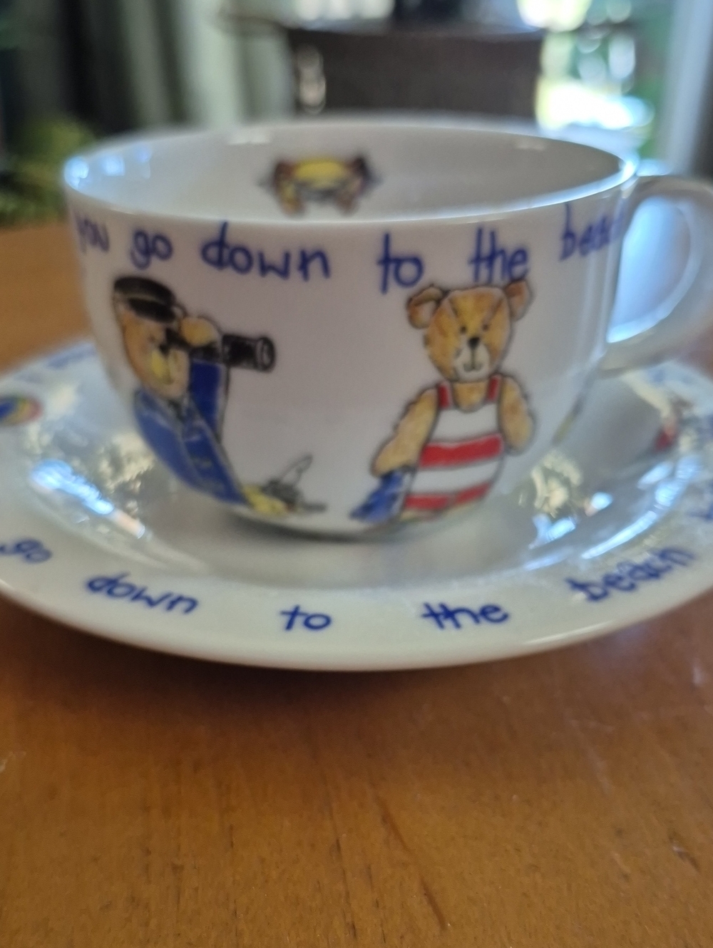 Cardew Beach Bears Teacup and Saucer Set